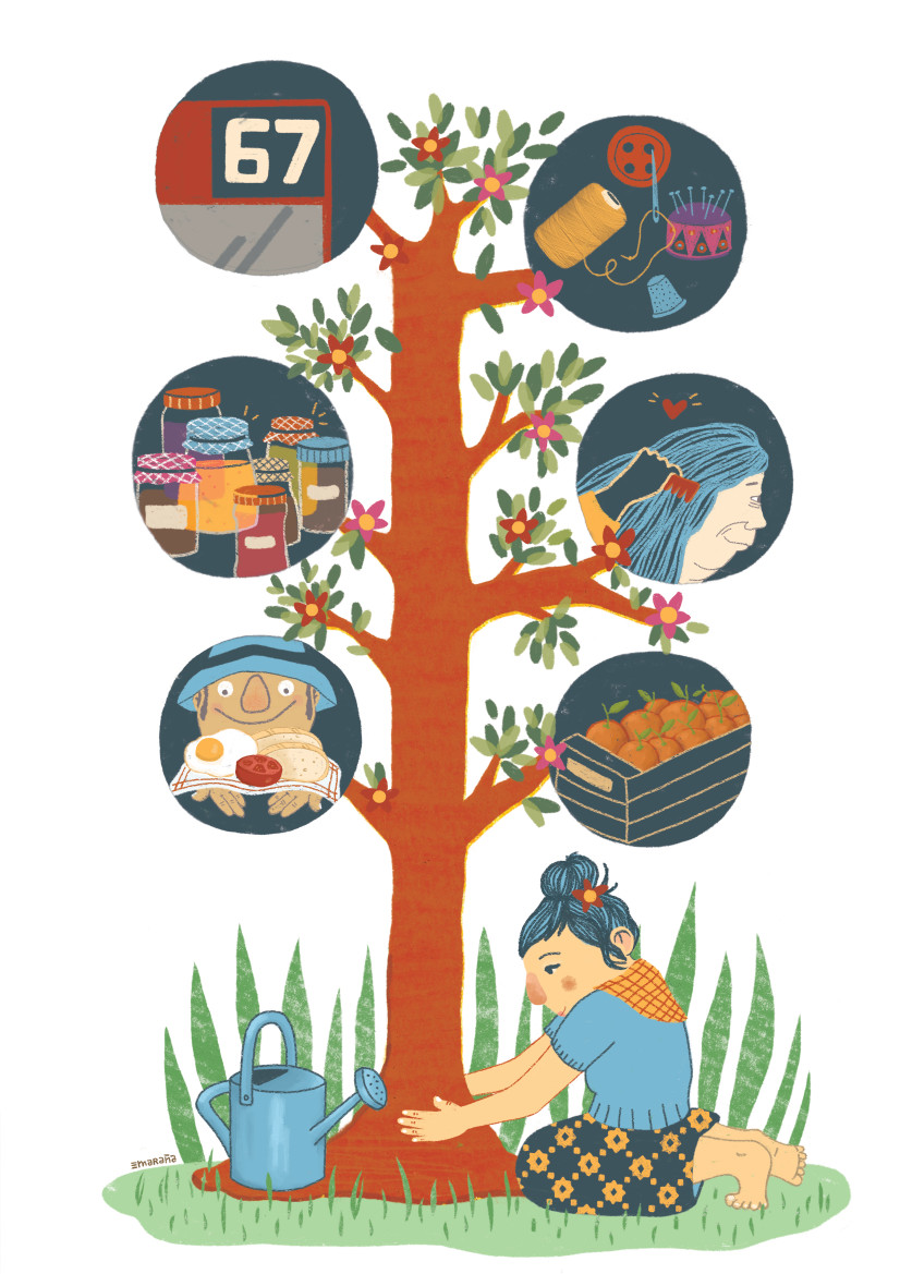 Ilustração de María Maraña / Revista Soberania Alimentaria, BiodiveRsidad y Cultura