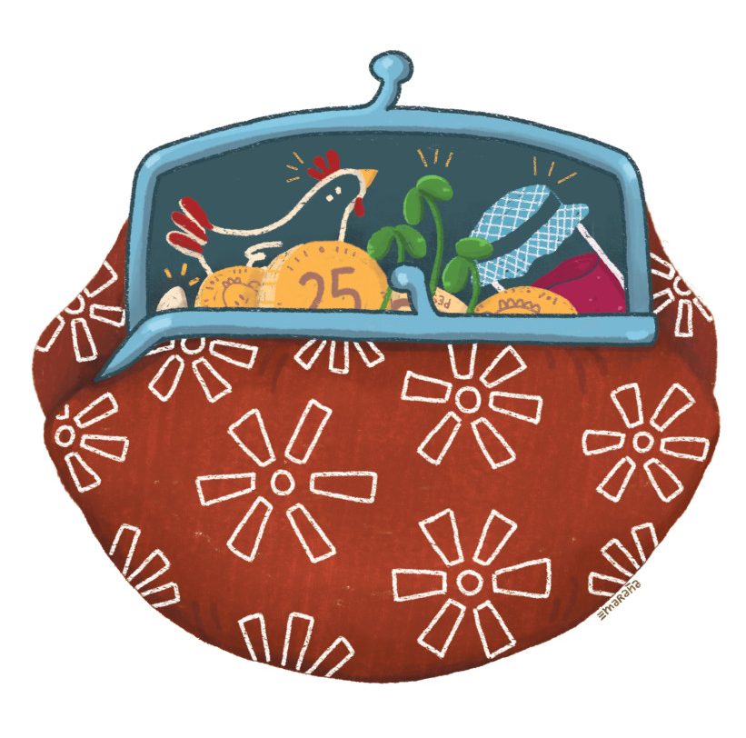 Ilustração de María Maraña / Revista Soberania Alimentaria, BiodiveRsidad y Cultura