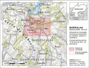 Mapa Borralha